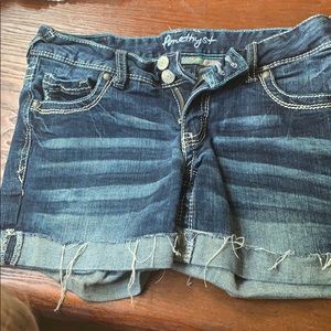 Amethyst blue jean shorts